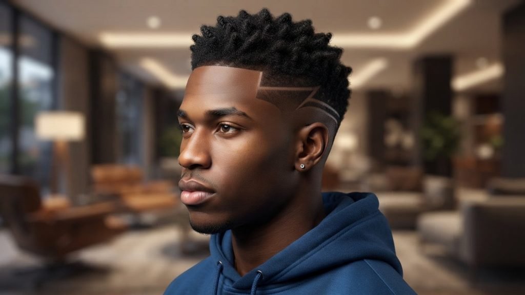 Mid Taper Fade Black Men