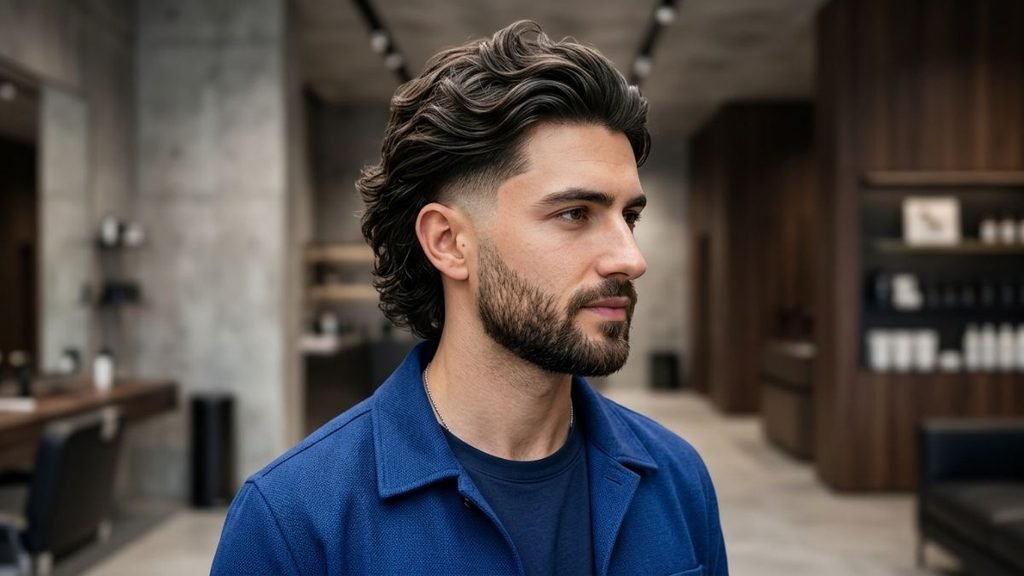 Long Hair Taper Fade