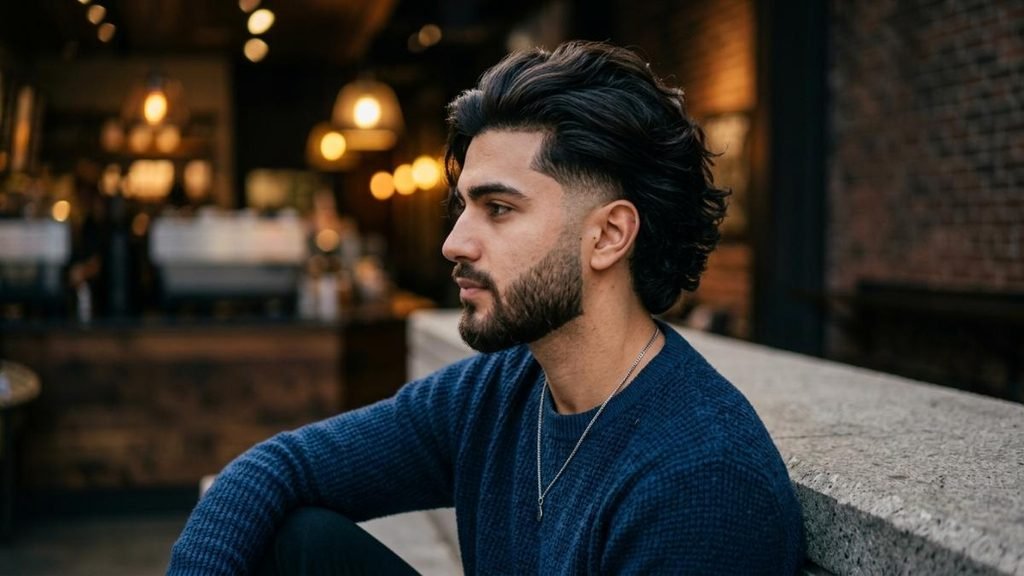 Long Hair Taper Fade