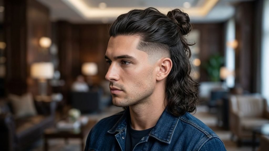 Long Hair Taper Fade