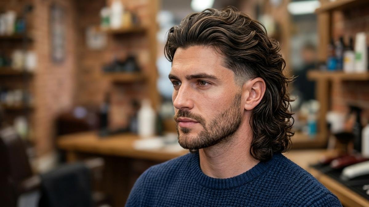 Long Hair Taper Fade