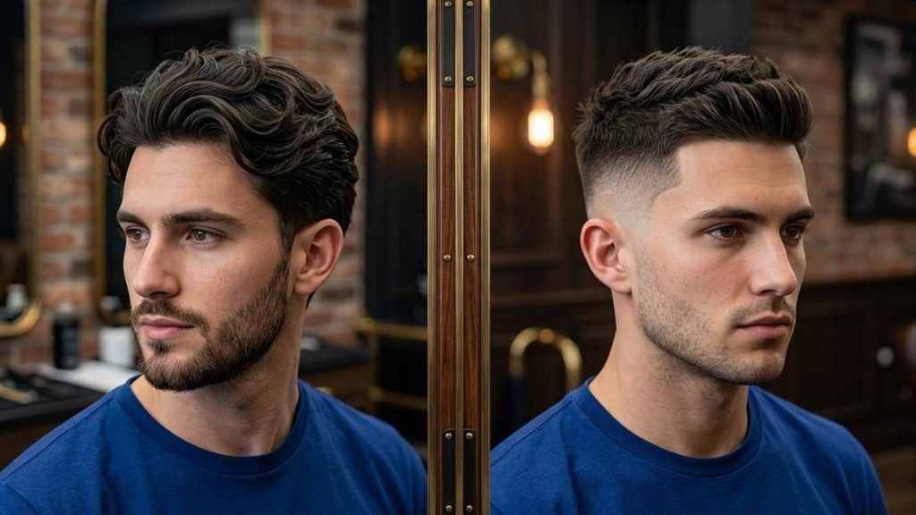 Long Hair Taper Fade
