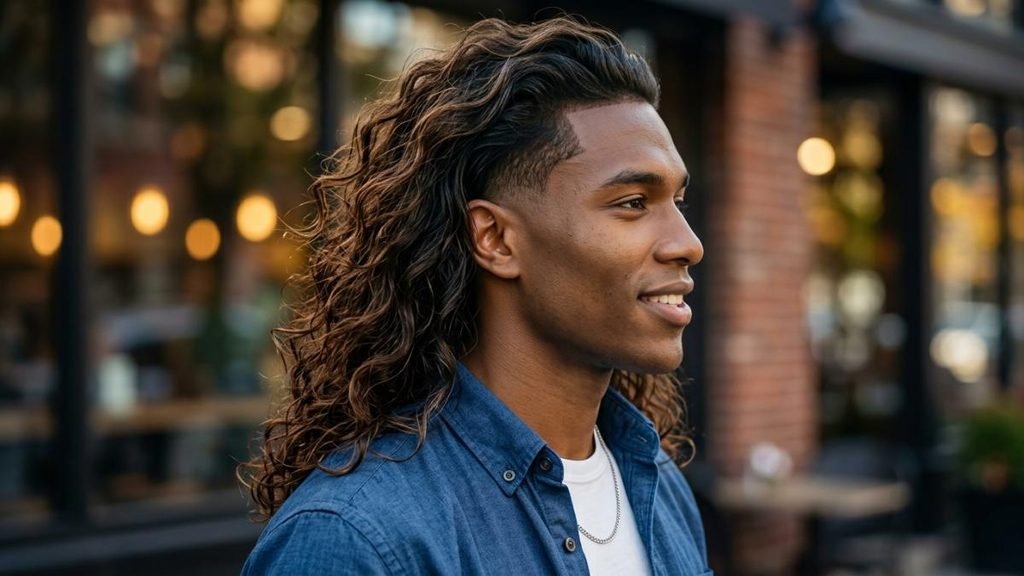 Long Hair Taper Fade