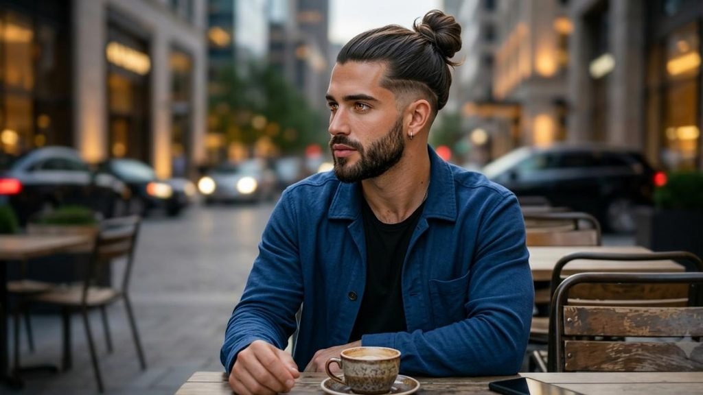 Long Hair Taper Fade