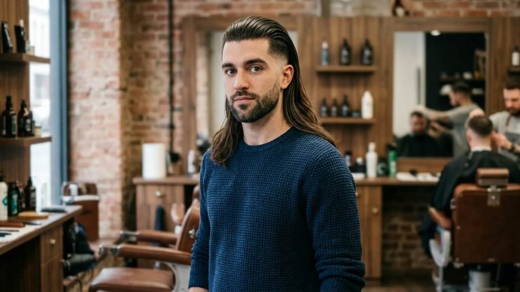 Long Hair Taper Fade
