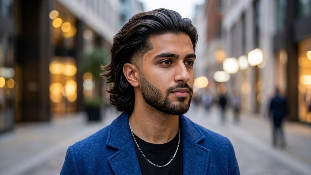 Long Hair Taper Fade