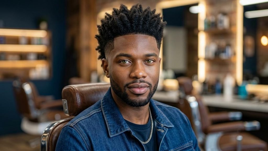 Mid Taper Fade Black Men