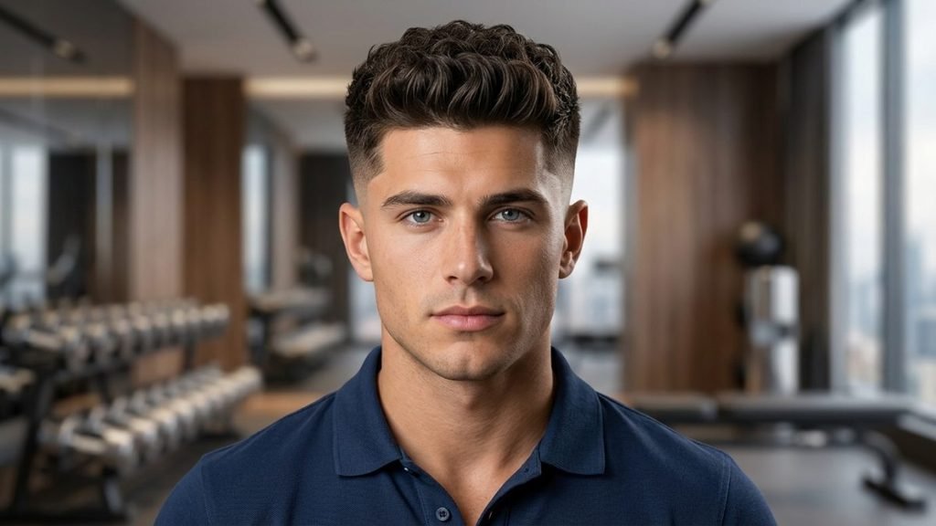 14. Short Wavy Burst Fade