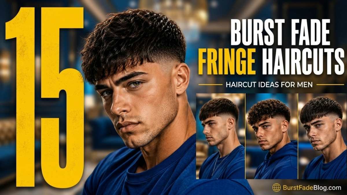 Burst Fade Fringe Haircuts