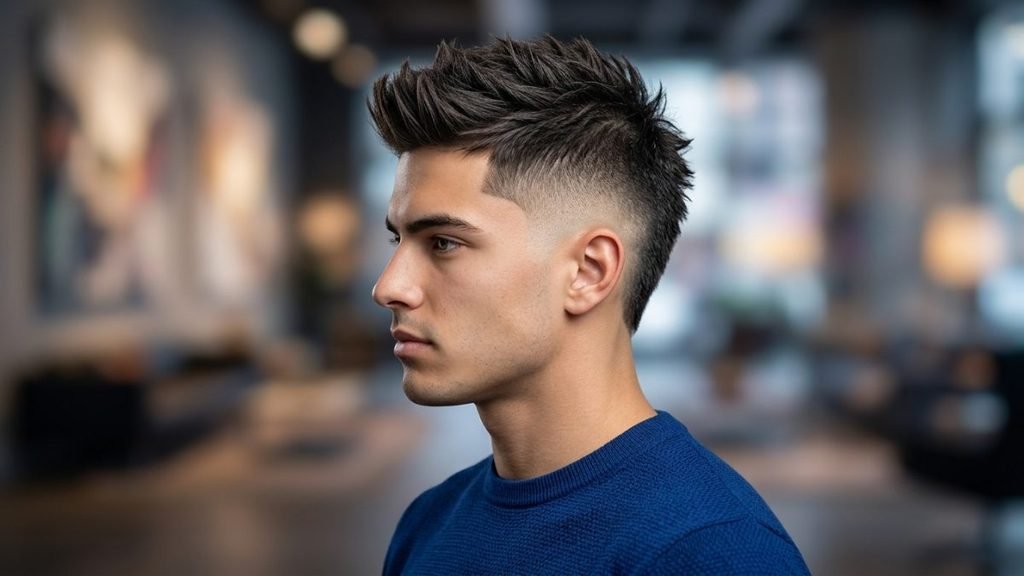 15. Modern Faux Hawk Fade
