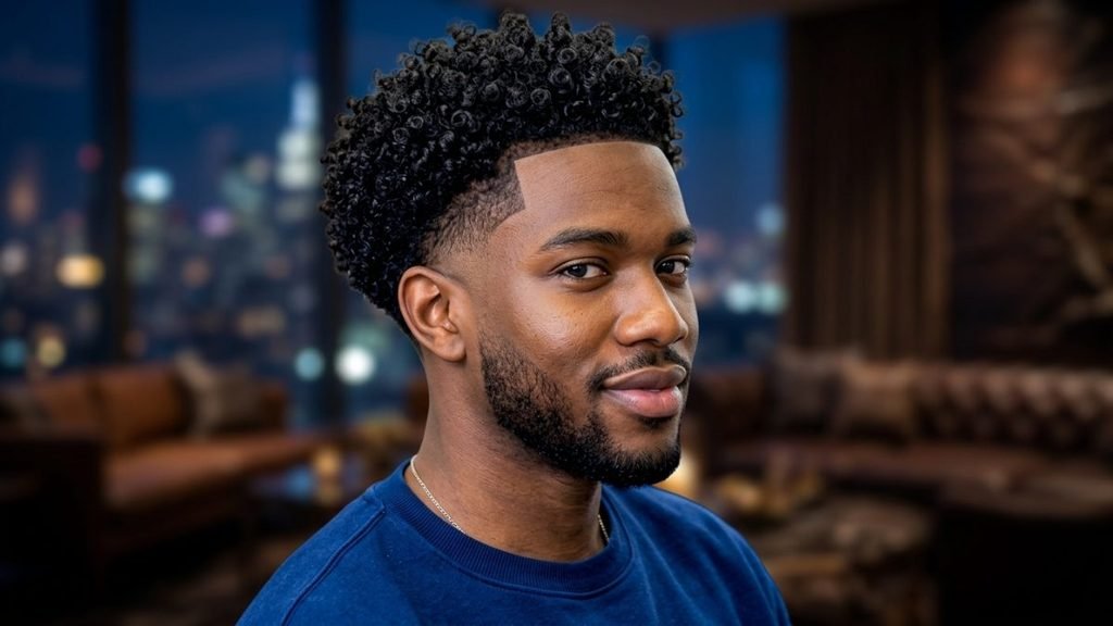 Mid Taper Fade Black Men