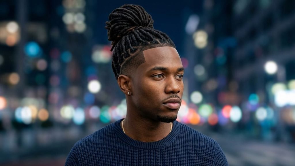 Mid Taper Fade Black Men