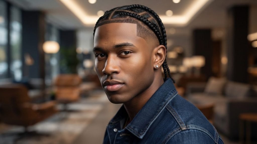 Mid Taper Fade Black Men