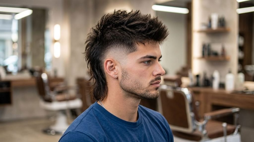 25. Faux Hawk Mullet Hybrid