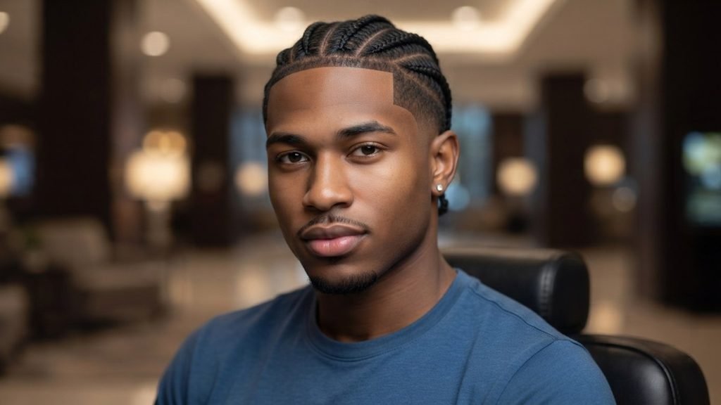 Mid Taper Fade Black Men