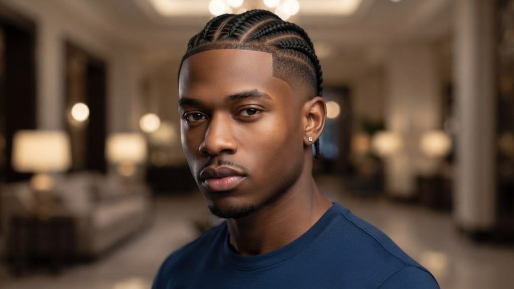 Mid Taper Fade Black Men