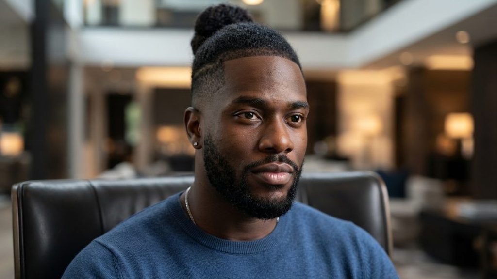 Mid Taper Fade Black Men