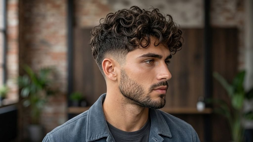 3. Mid Wavy Burst Fade