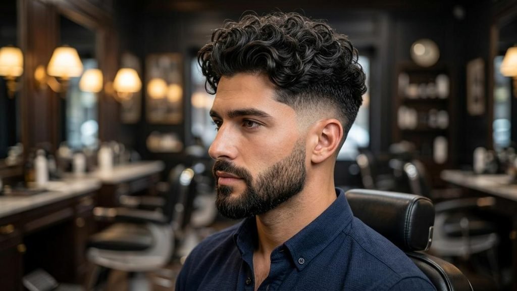 4. High Burst Fade with Wavy Top