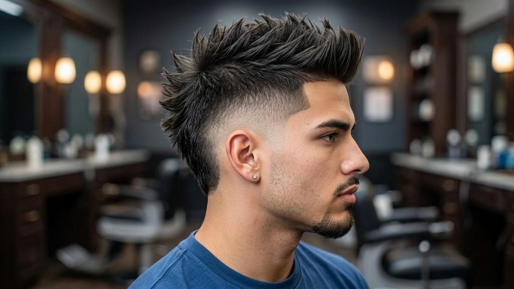 5. Skin Burst Fade Faux Hawk