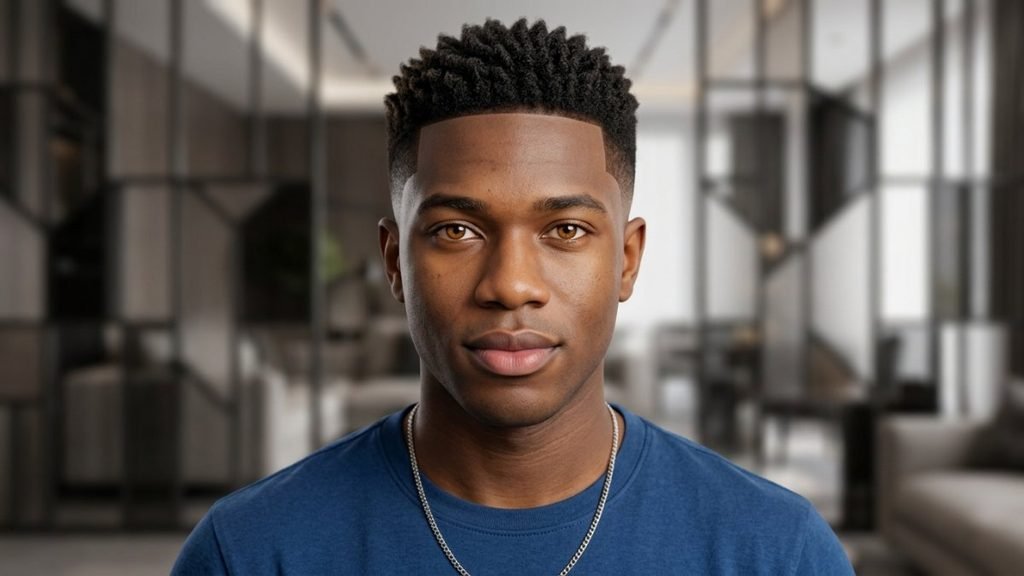 Mid Taper Fade Black Men