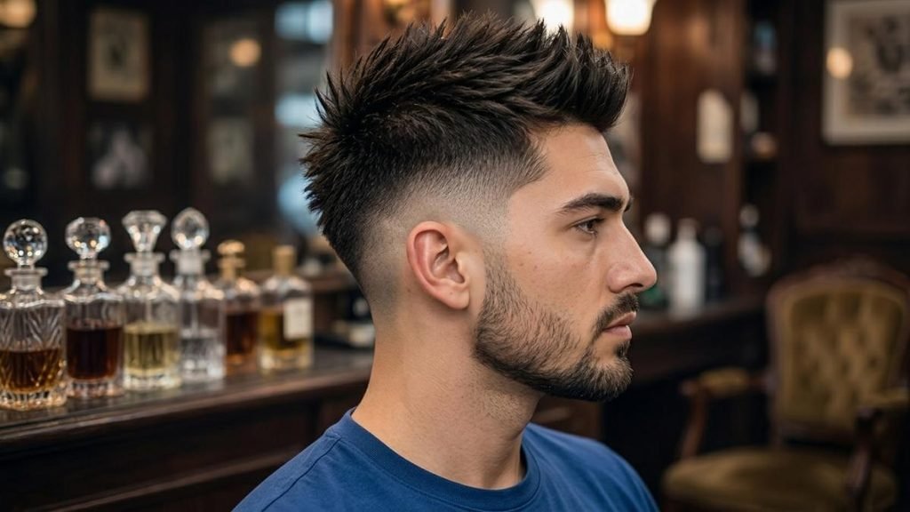 6. Taper Burst Fade Faux Hawk
