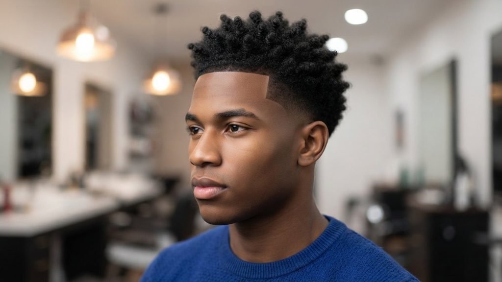Low Taper Fade Curly Hair