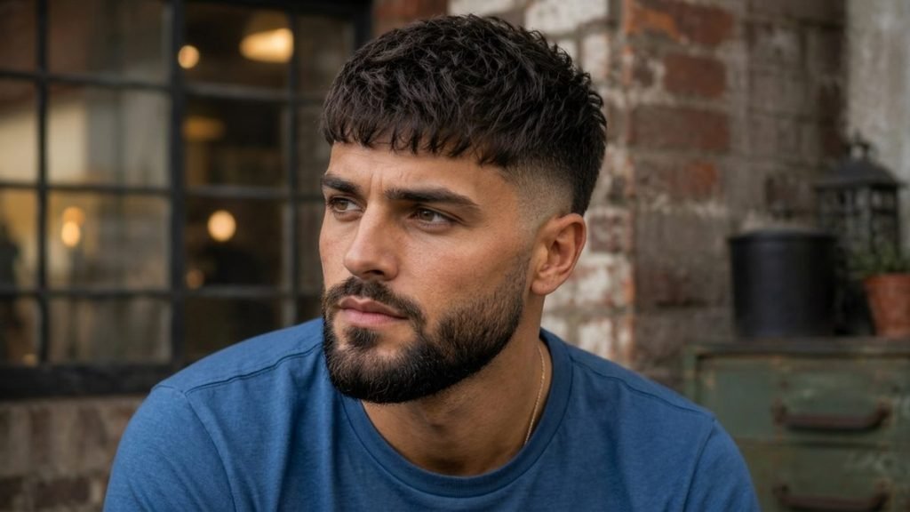 Burst Fade Textured Crop With Beard