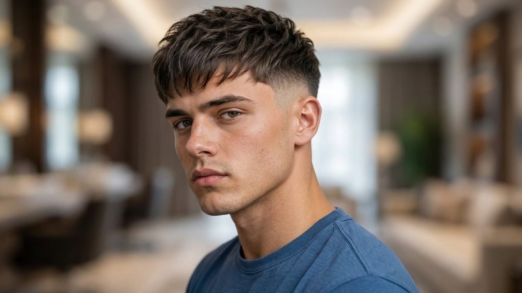 Burst Fade Fringe Haircuts