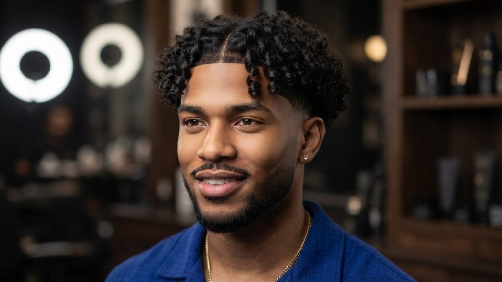 Low Taper Fade Curly Hair