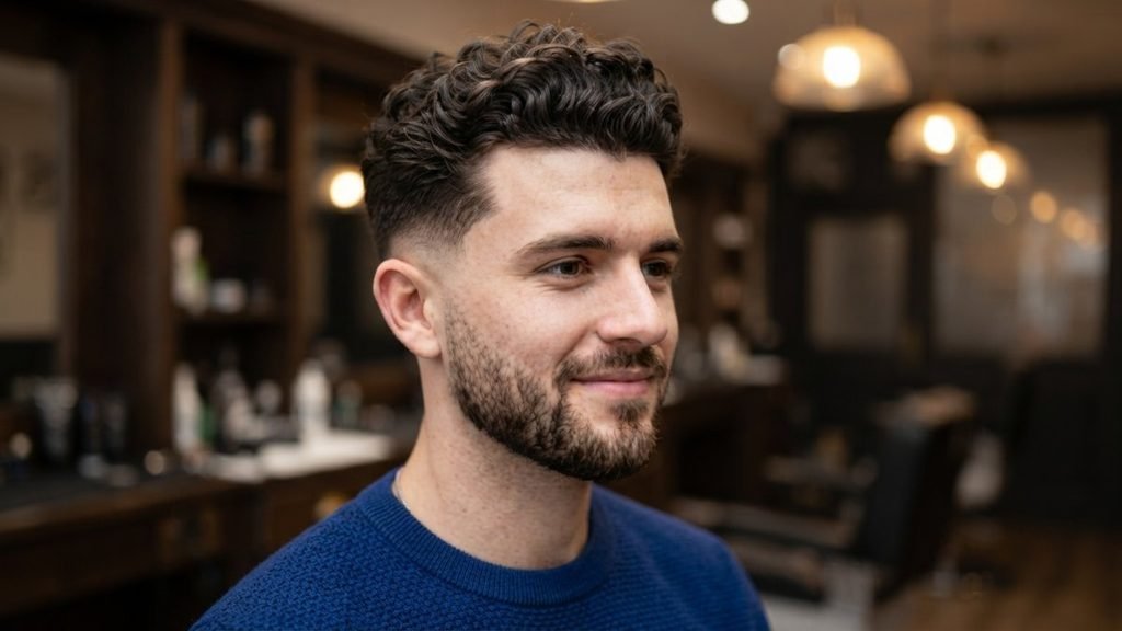 Low Taper Fade Curly Hair