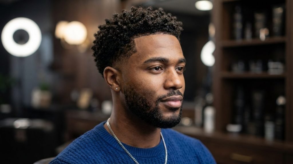 Low Taper Fade Curly Hair