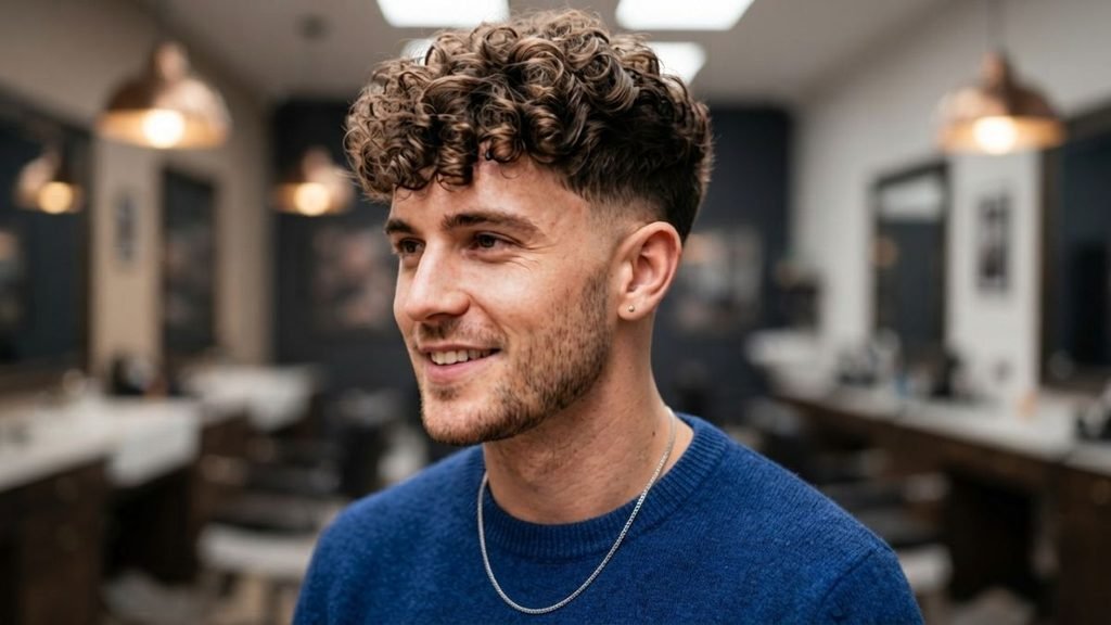Low Taper Fade Curly Hair