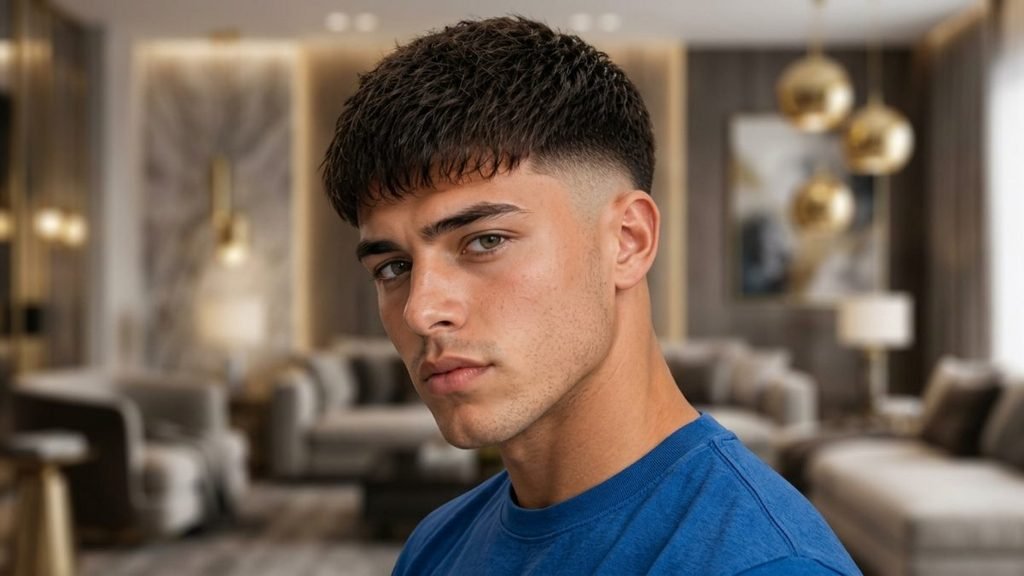 Burst Fade Fringe Haircuts