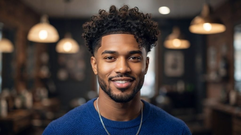 Low Taper Fade Curly Hair