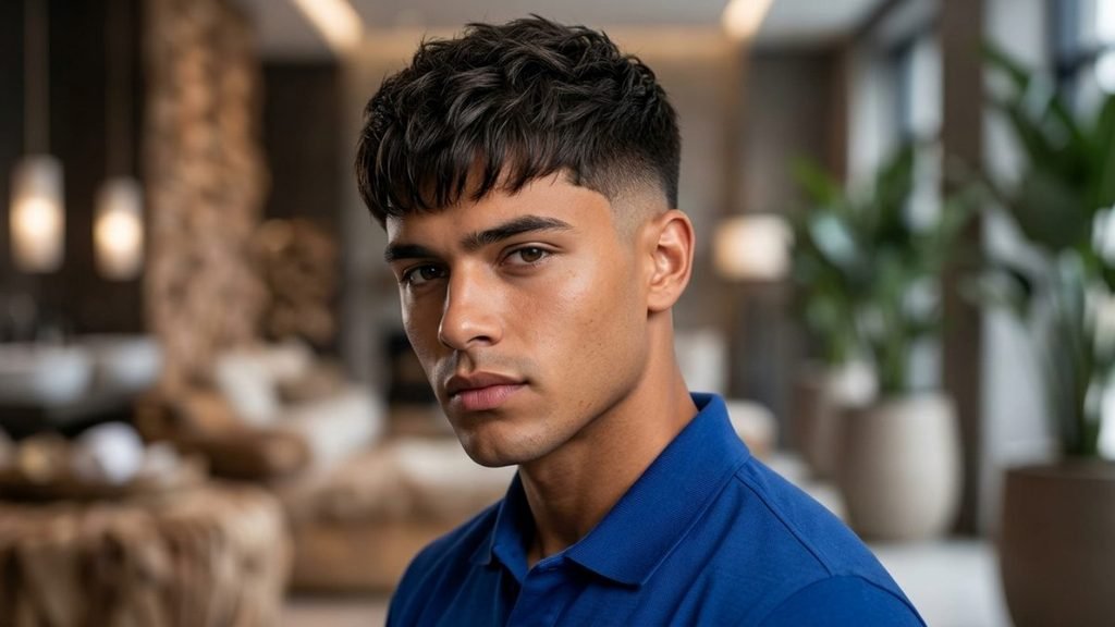 Burst Fade Fringe Haircuts