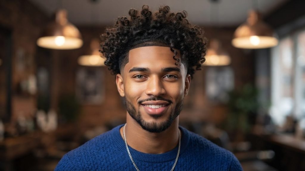 Low Taper Fade Curly Hair