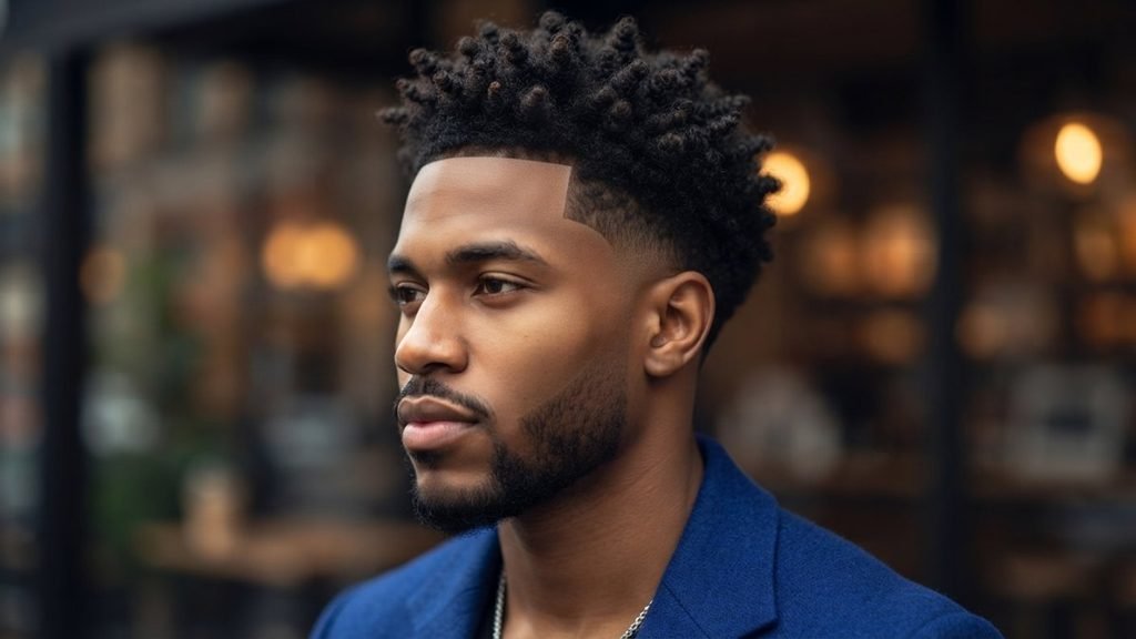 Low Taper Fade Curly Hair