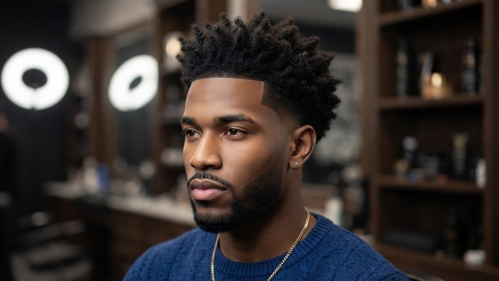 Low Taper Fade Curly Hair