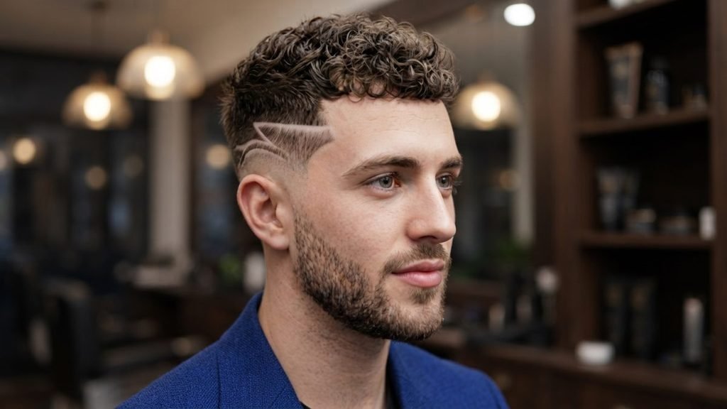 Low Taper Fade Curly Hair