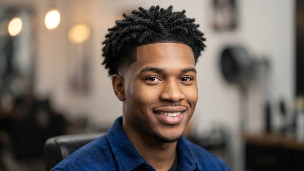 Low Taper Fade Curly Hair