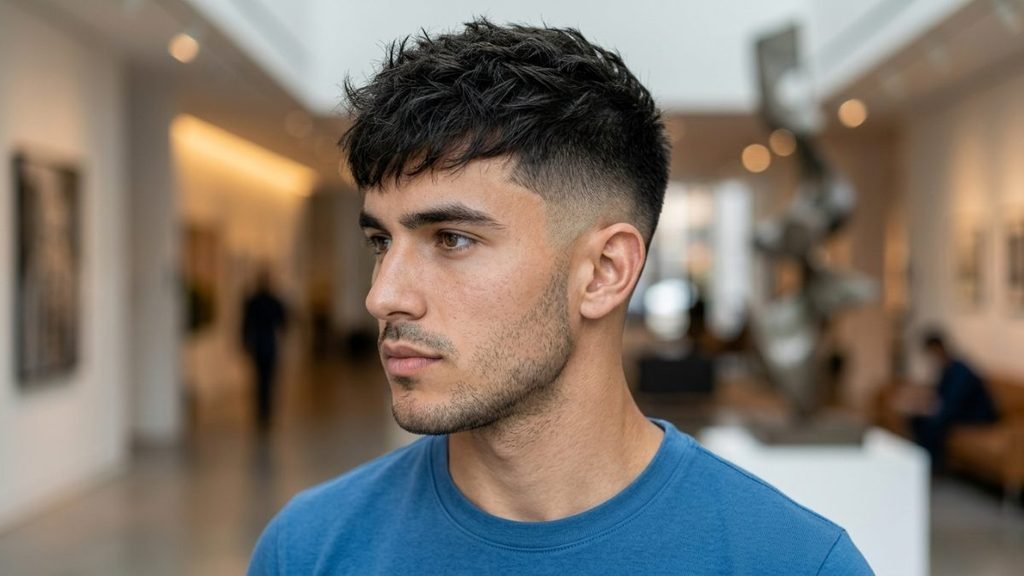 Messy Burst Fade Textured Crop