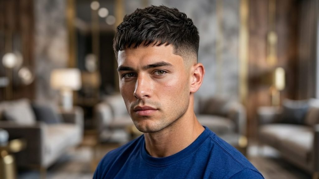 Burst Fade Fringe Haircuts
