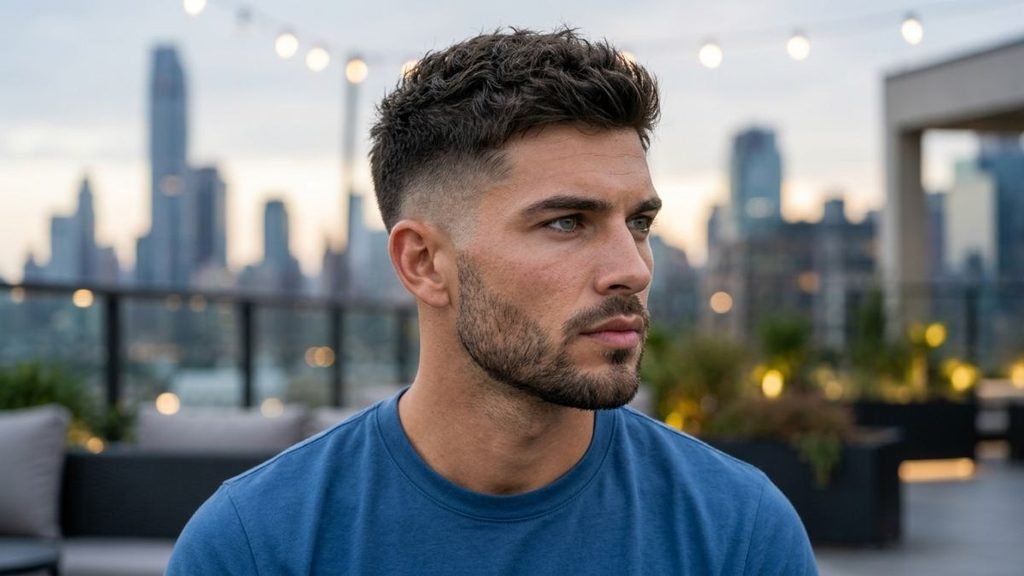 Thick Hair Burst Fade Textured Crop